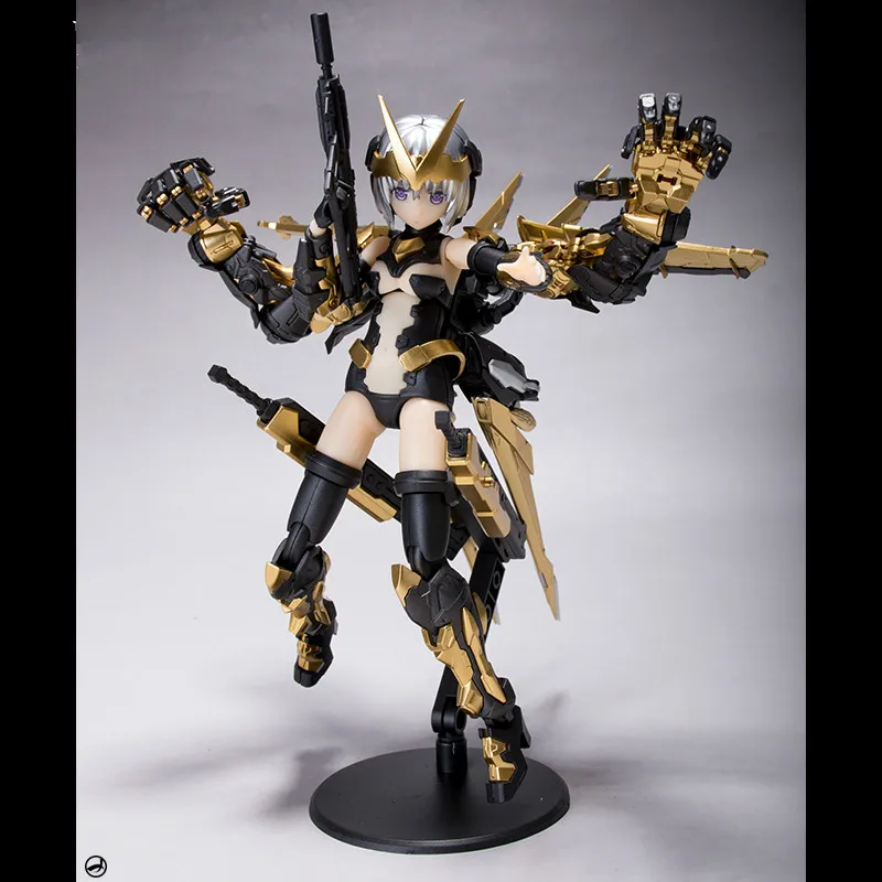 BANDAI RG 1/144 MBF-P02 Gundam с пути 13,5 см 2 шт Перекраска листового металла Черное золото алмазная игрушка Фигурки Рождественский подарок