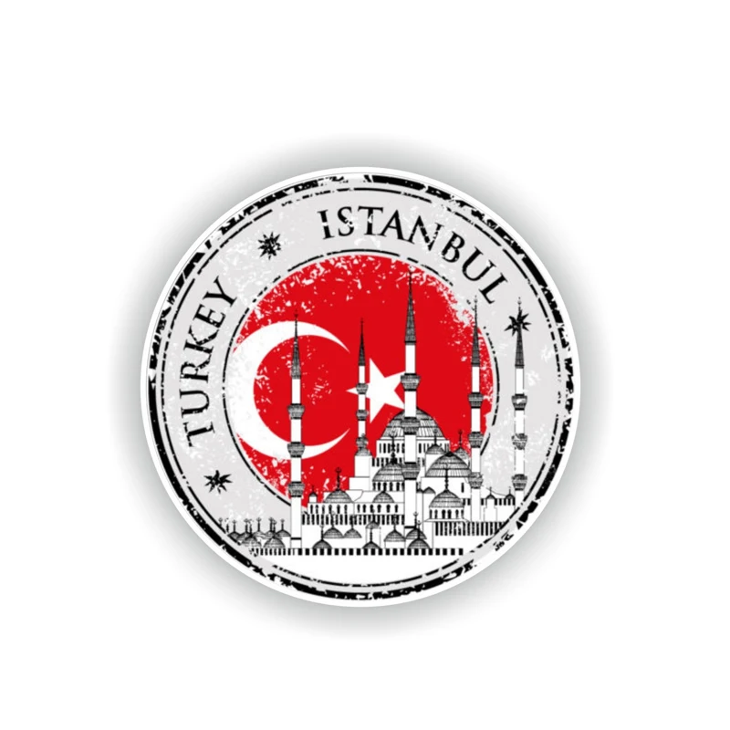 Aliauto Personality Turkey Istanbul Car Sticker Automobile Motorcycle Body Decal Stcikers for Passat B6 Lada Vesta 10cm*10cm |