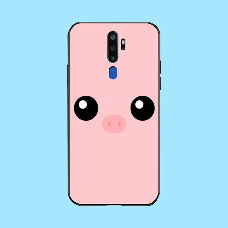 PENGHUWAN Cartoon pig cute Soft Silicone TPU Phone Cover For Oppo A5 A9 2020 A11x A71 A73S A1K A83 case | Мобильные телефоны и