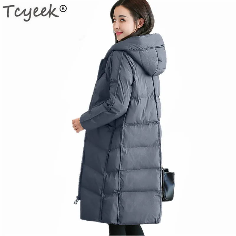 

Tcyeek Parkas Down Cotton Winter Jacket Women 2020 clothes 4XL Black Hat Coat Long Ladies Slim Clothes Casaco Feminino LWL812