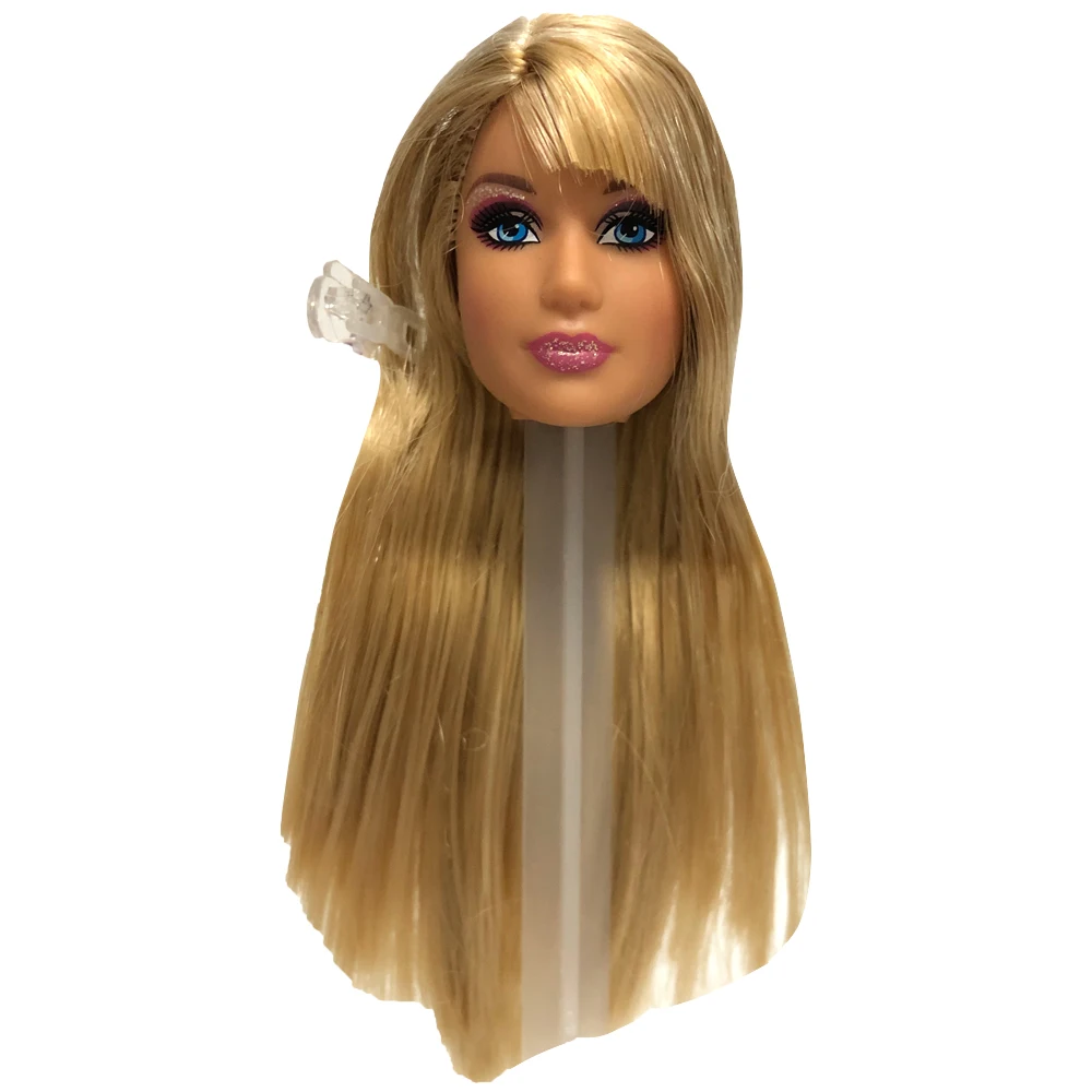 NK Mix Styel кукла голова с разными волосами стиля для 30 см куклы Лучший DIY подарок для девочек 1/6 куклы игрушки 10C JJ - Цвет: Оранжевый