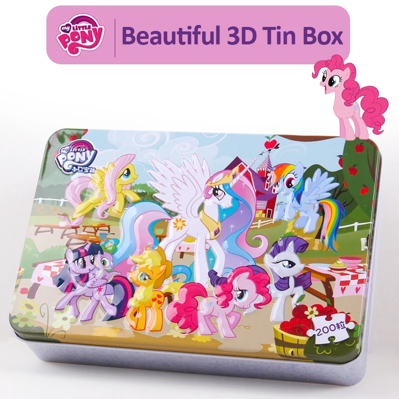 Original My Little Pony Puzzle 9-60pcs Children Cartoon Wooden Early Learning Educational Kids Toys for Girls Boys Gift | Игрушки и