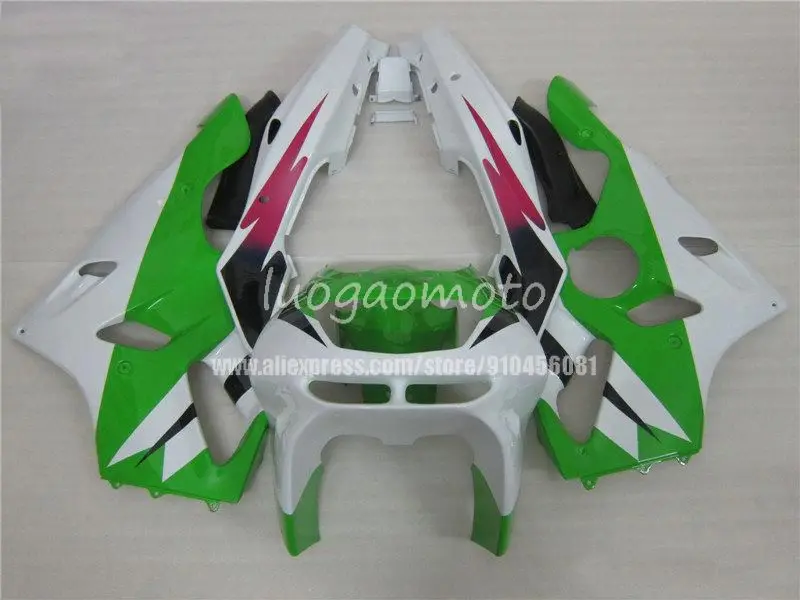 

7 подарков комплект обтекателей для KAWASAKI Зеленый Белый Ниндзя 1994 1995 1996 1997 ZX6R ABS zx6r комплекты обтекателей ZX 6R ZX636 94-97 кузов