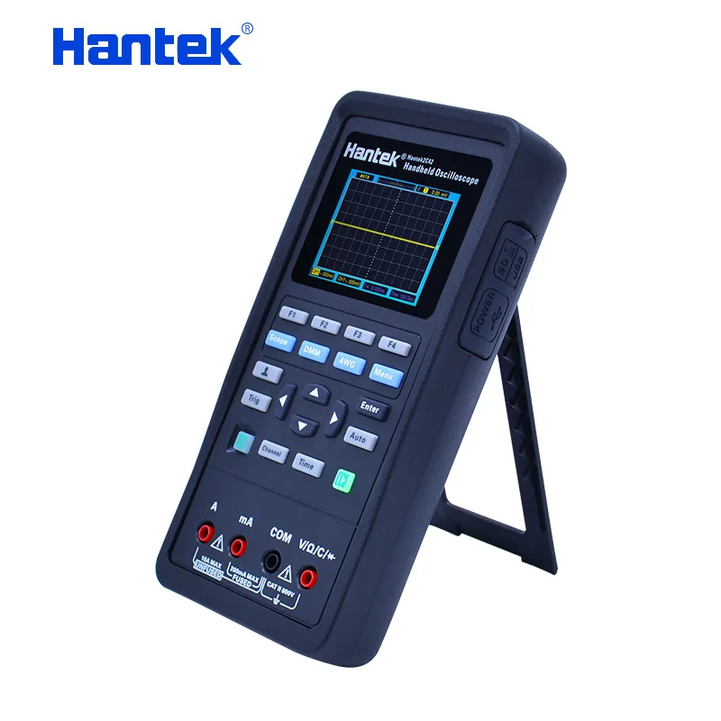 Hantek Осциллограф+ генератор сигналов+ мультиметр Автомобильный USB 2 канала 40 МГц 70 МГц 250MSa/S цветной ЖК-дисплей инструменты