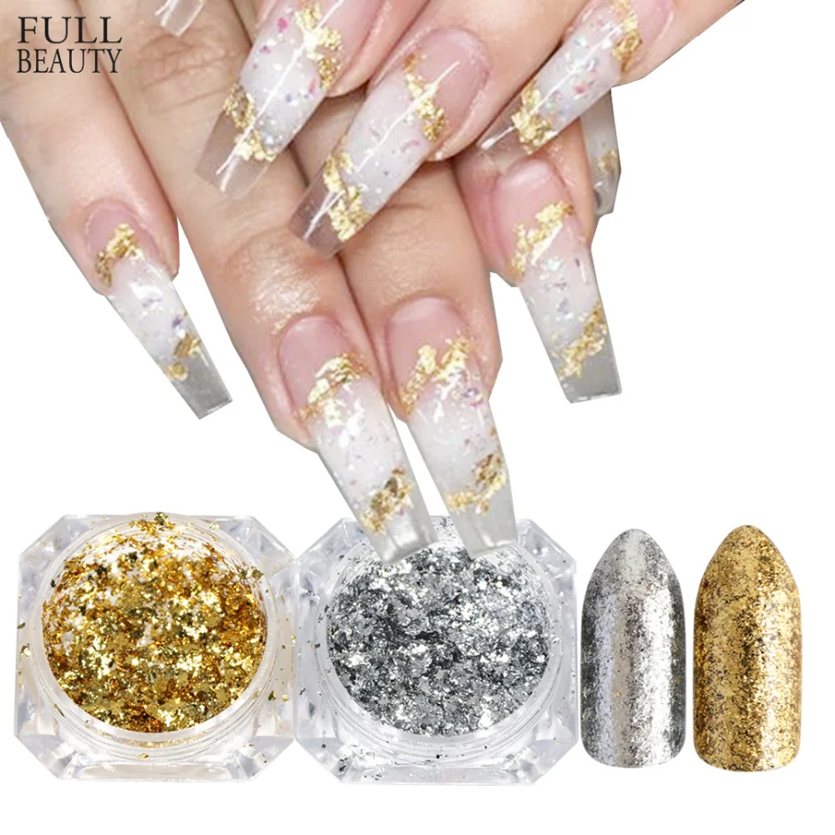 1 шт. зеркальные Блестки для ногтей | Красота и здоровье
