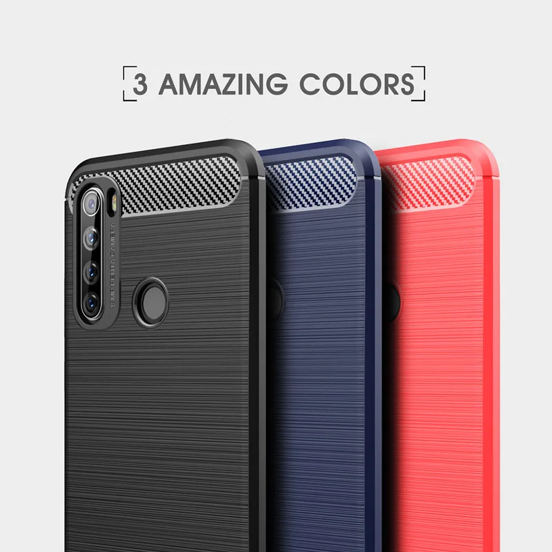 

200pcs/lot Carbon Fiber Grain TPU Phone Case For Xiaomi 9 cc9 CC9e A3 9 Lite 9T For Redmi Note 8 K20 Pro 10 Silicon Back Cover