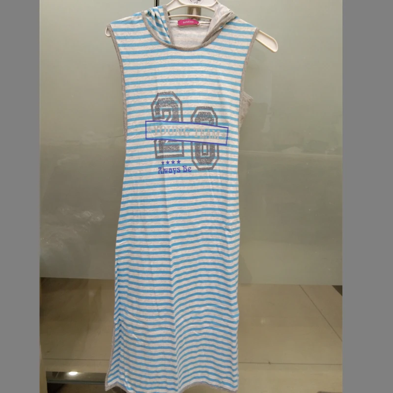 Женская хлопковая ночная рубашка Yusano Повседневная Ночная без рукавов с