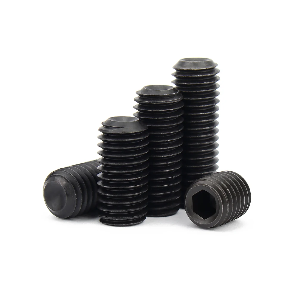 

Hex Socket Head Cap Set Grub Screw Metric Thread Headless Allen Cup Point Bolt 304Stainless Steel Black M2 M2.5 M3 M4 M5 M6 M8