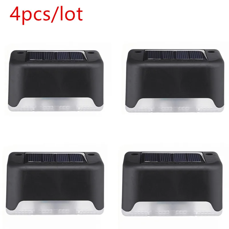 4 шт./лот светодиодный солнечный дорожка лестницы открытый светильник Сад Двор