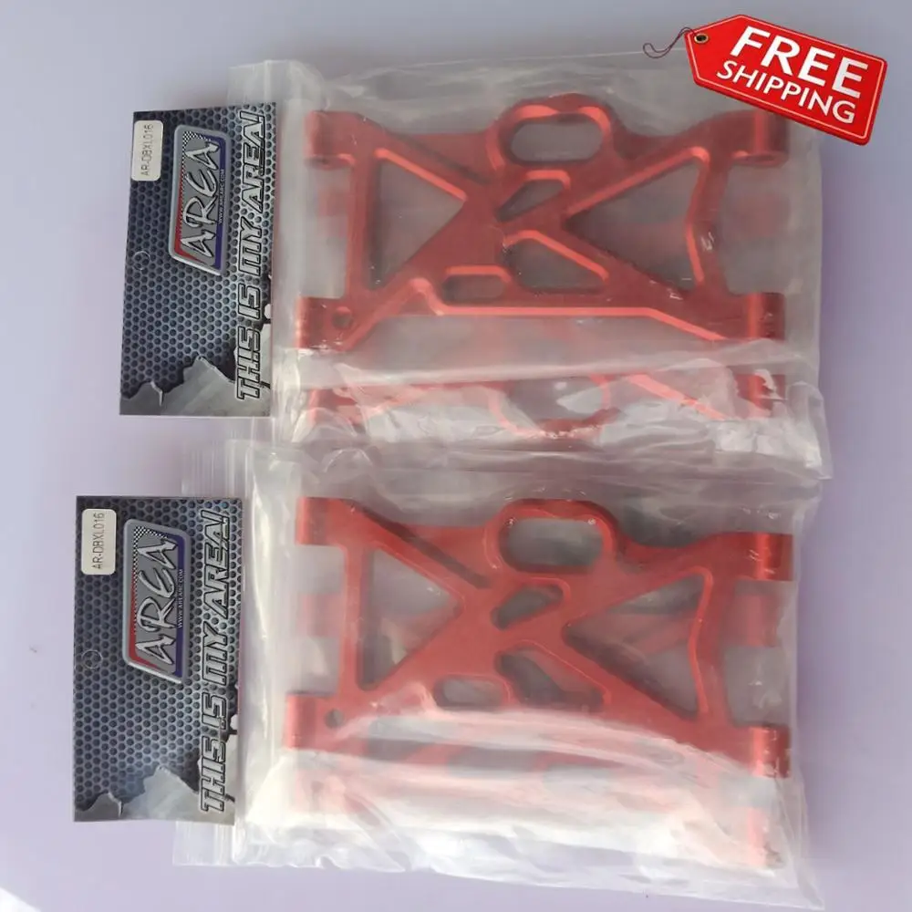 Подвесной рычаг из сплава CNC Area rc для losi DBXL e desert buggy XL красный/серебристый
