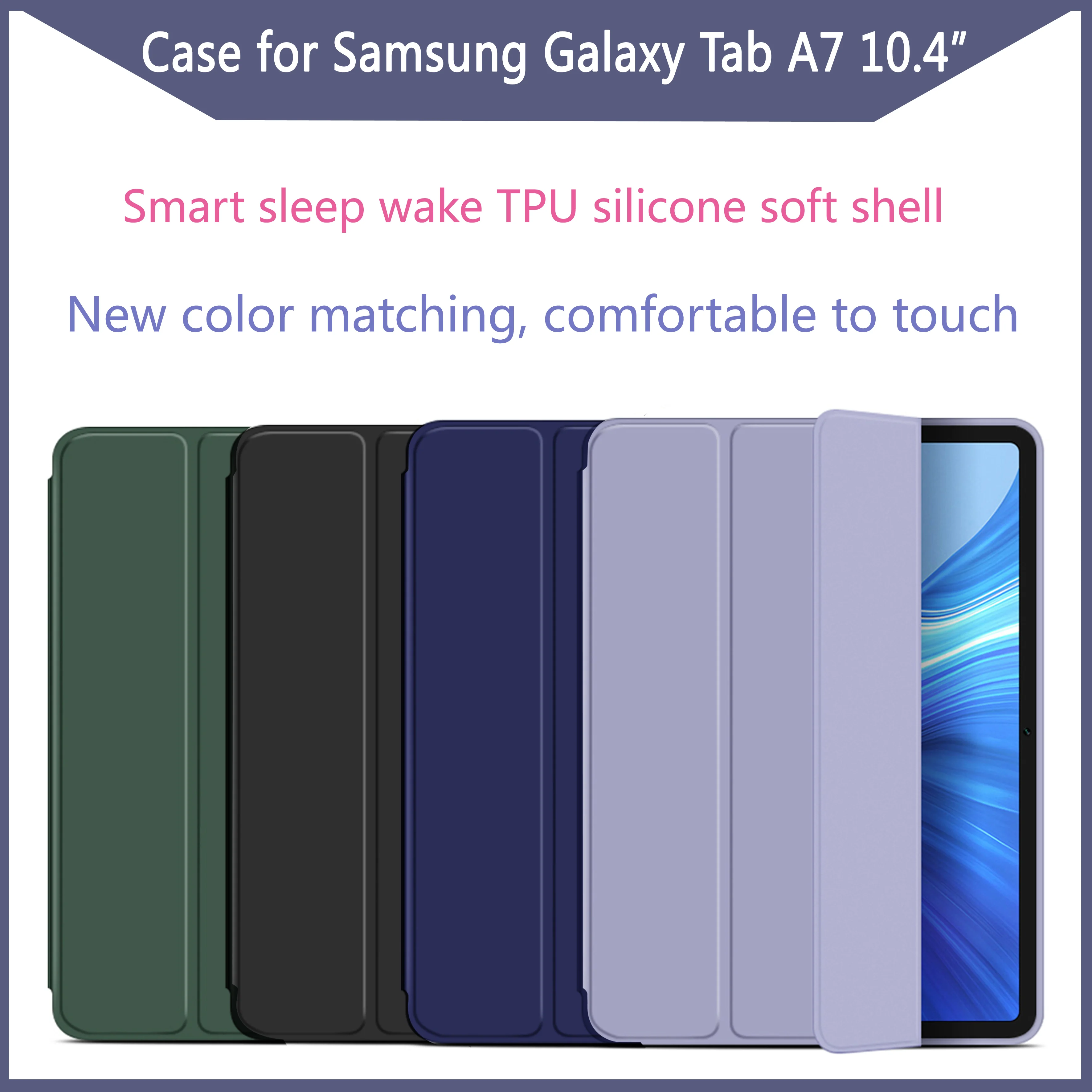Чехол для Samsung Galaxy Tab A7 10 4 SM T500 T505 планшет Регулируемый складной чехол подставка 2020