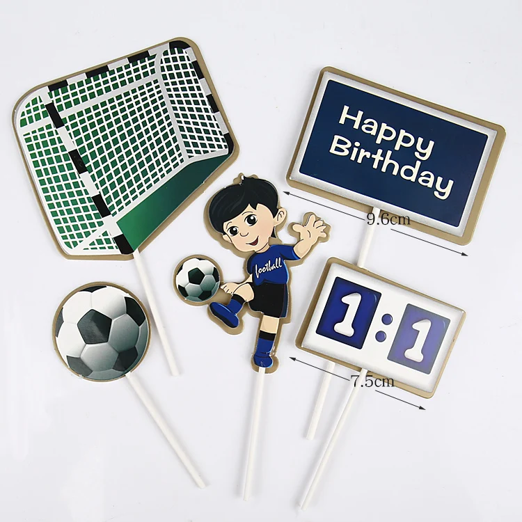Украшение футбольного мяча украшение для детского торта с днем рождения десерта