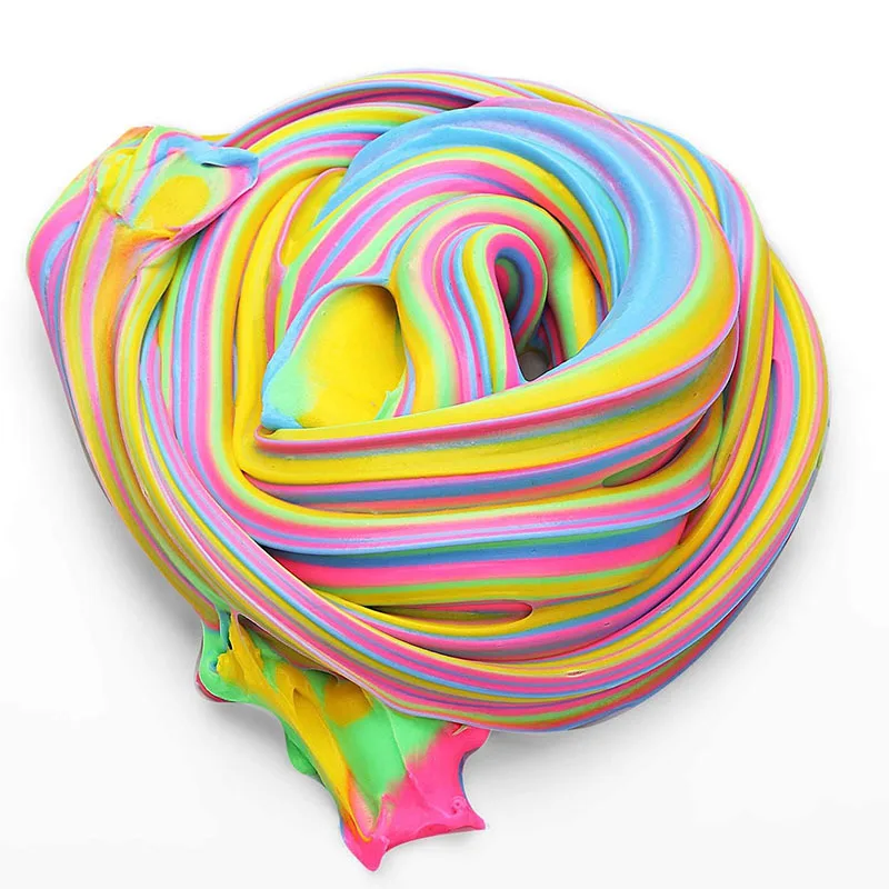 

Hobbyworker 60ml DIY Colorful Soft Fluffy Floam Clay Crystal Mud Slime Kit For Kids Toy for Children Birthday Gift