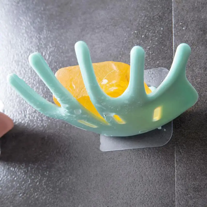 

Ящик для мыла с Кленовым листом, прочный липкий футляр для мыла, дренаж для ванной комнаты, аксессуары для мыла