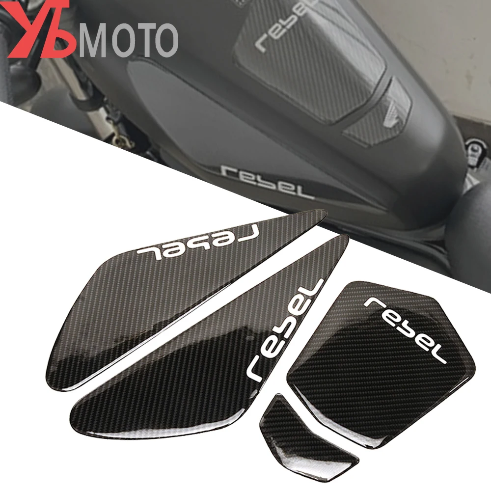 

Крышка для резервуара для воды мотоцикла Honda REBEL 500 300 REBEL CMX 500 300 2017-2020 2021 Защитная Наклейка на топливный бак