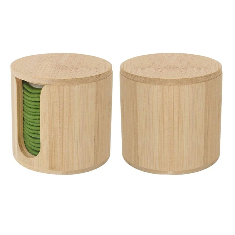 

16/20Pcs Reusable Bamboo Fiber Pads Washable Makeup Remover Pad Soft Skin Clean