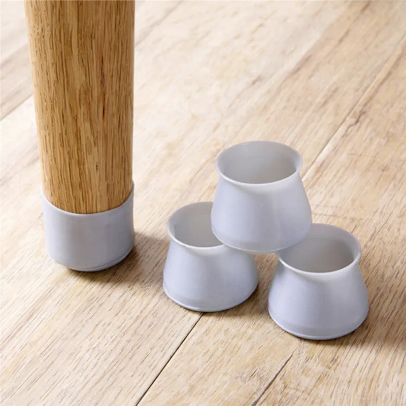 4pcs Chair Table Foot Pad Mat Cover Protector Hard Wood Furniture Floor Protection Silicone Mute Non Slip Universal Home Bar Use | Мебель