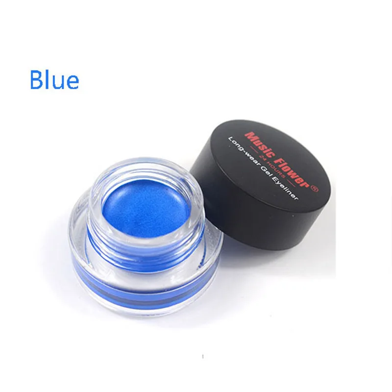 Горячая Женская Черная водостойкая гелевая подводка для век макияж