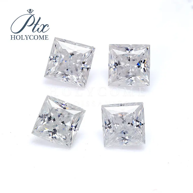 2020 оптовая продажа moissanite Принцесса cut 3 5 мм D цветные камни ювелирные изделия с