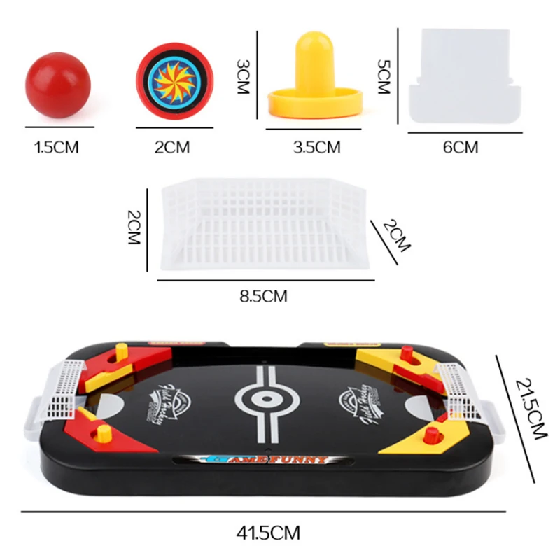 

Mini 2in1 Football And Ice Hockey Desktop Toys Competitive Games Parent Child Interaction Children's Educational Leisure Toys