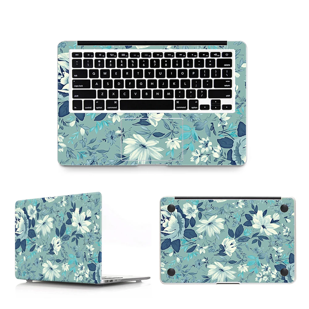 HRH 3 в 1 цветок Виниловая наклейка для ноутбука Macbook Air Pro Retina 11 12 13 15 дюймов Кожа