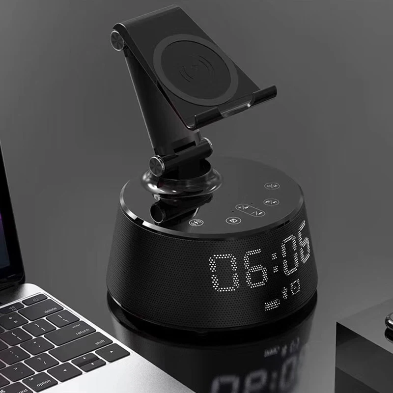 V02 bluetooth динамик 10 Вт 4400 мАч Многофункциональный Будильник беспроводной