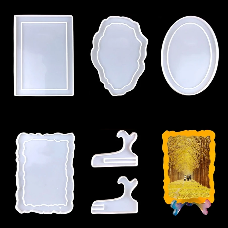 DIY ретро фоторамка из смолы рельефная силиконовая форма эпоксидная смола литье