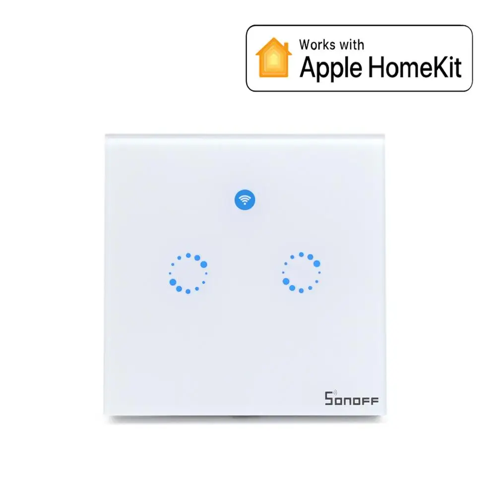 WiFi умный сенсорный выключатель ВКЛ/ВЫКЛ настенный 1/2/3 работать с Apple HomeKit для
