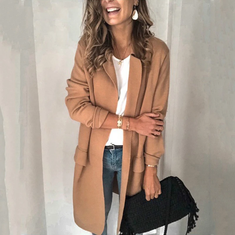 2020 Новый размера плюс женские деловые костюмы Сезон весна-осень Все-матч Женская