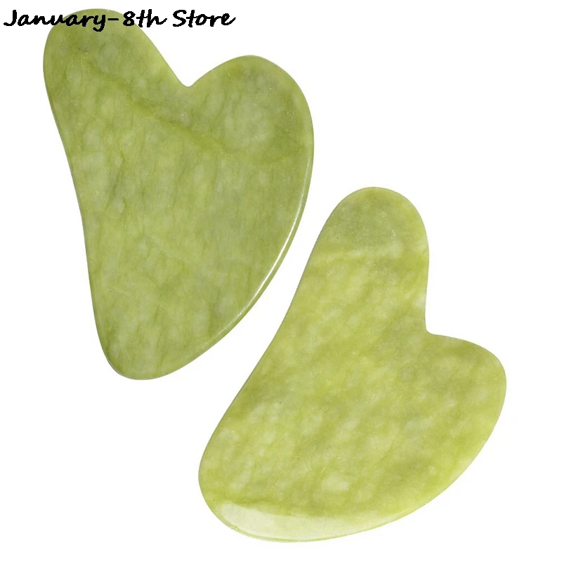 

Jade Guasha Massage Board Natural Stone Gua Sha Scraper Beauty Tool Health Care Meridian Scraping Plate Lose Weight Massager SPA