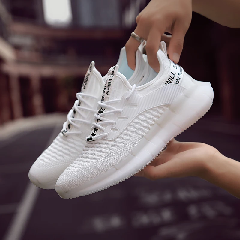 Женские и мужские кроссовки дышащая обувь для бега уличная спортивная модная