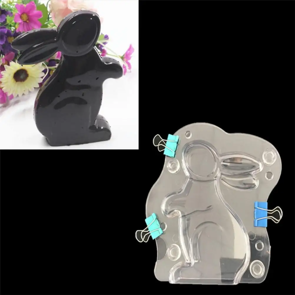 

3D Easter Bunny Mold Chocolate Candy Cake Jelly Baking Tools Non-Stick DIY Mold for Easter Decoration