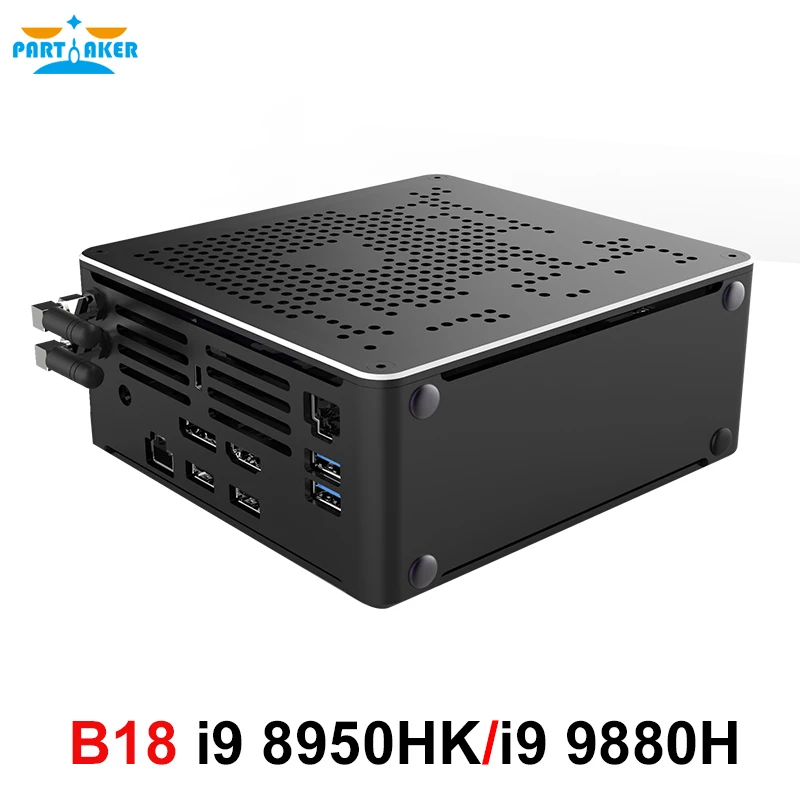 Мини ПК 9 поколения Nuc i9 9880H 8950HK i7 9850H Windows 10 Pro 2 * DDR4 M.2 NVME AC WiFi игровой настольный