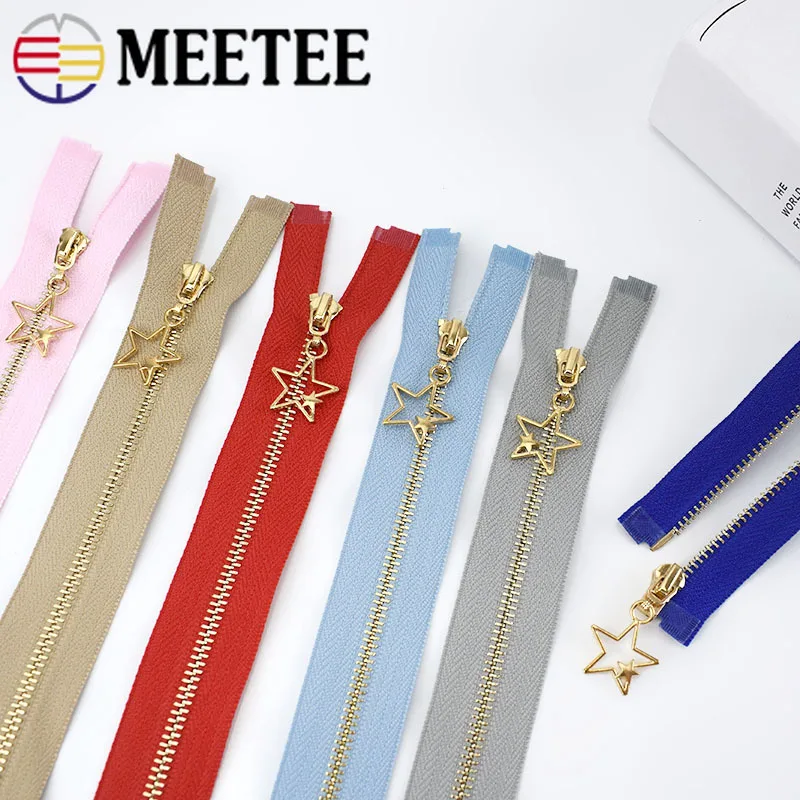 2/5 шт Meetee 40 70 см 3 # металлическая застежка молния модная одежда с героями игры пять