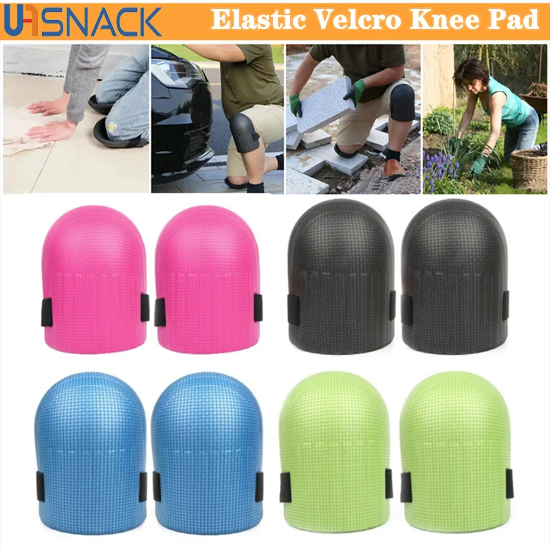 

Наколенники и напольные наколенники из ЭВА, эластичные влагостойкие наколенники на липучке для сада, инструмент для защиты, 2 шт.