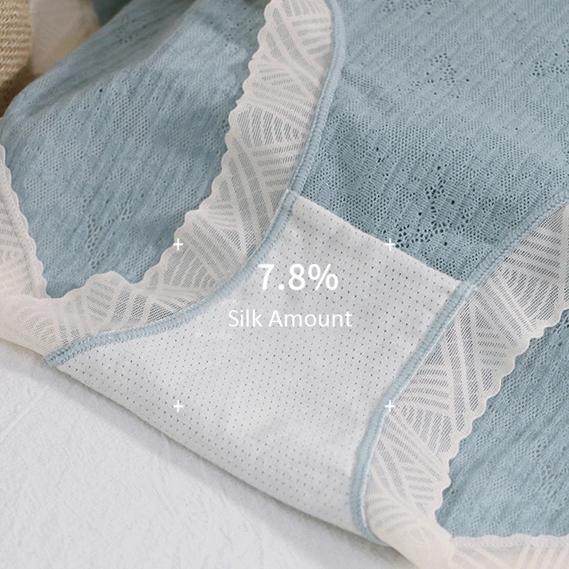 

Briefs Nylon Silk Underwear For Women's Plus Size Panties Sexy Underpants Lace Shorts Soft Comfortable Elastic Seamless Pants