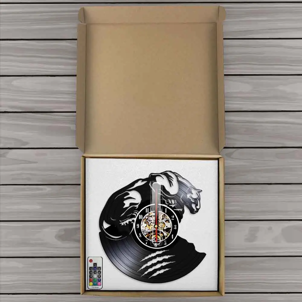 Настенные часы с изображением арктической кошки Пантеры настенные украшения для