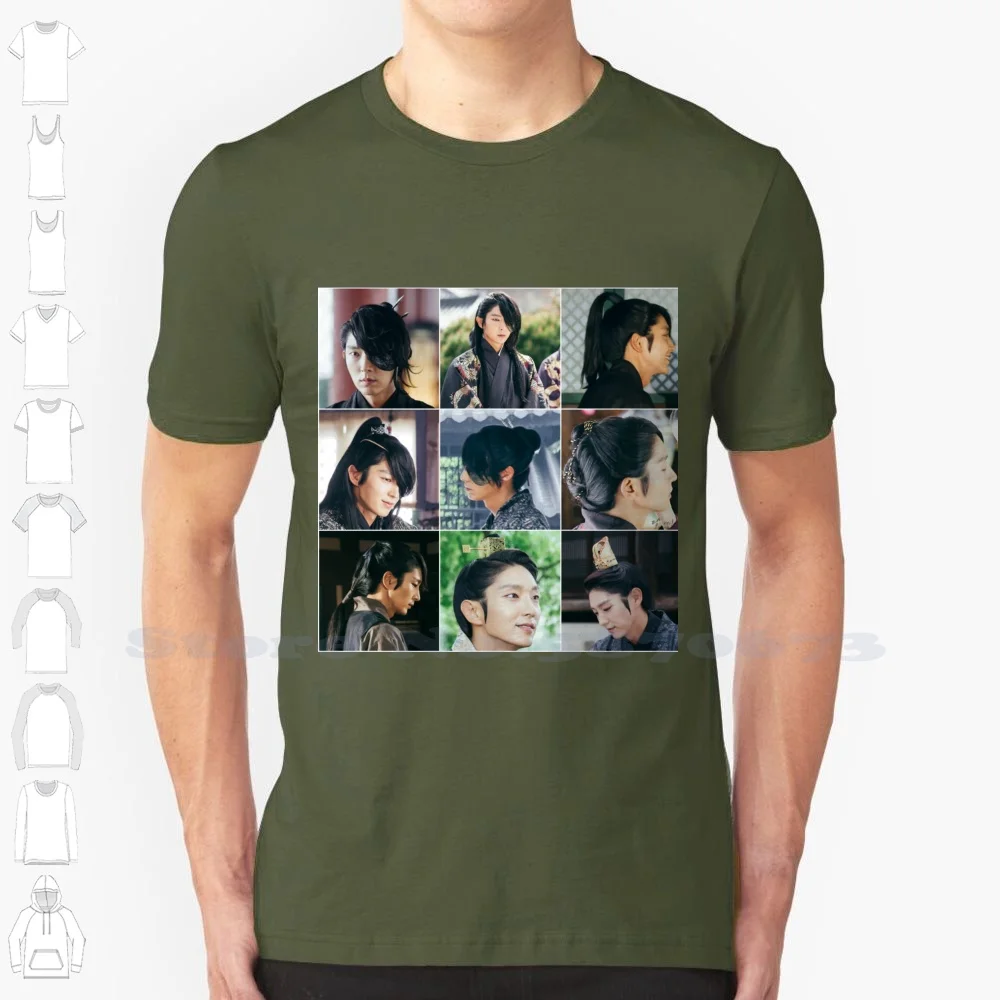 Летняя забавная футболка для мужчин и женщин Лунные влюбленные Алые сердца Ryeo