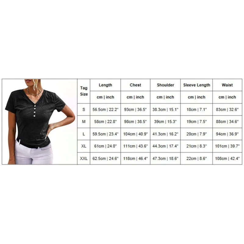 

Jlong Summer V-Neck Short Sleeve T Shirts Women Slim Sexy T Shirts Female Casual Tops