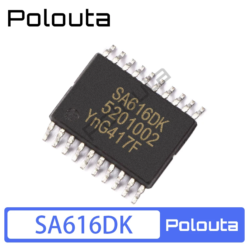 

5 Pcs Polouta SA616DK SA616 SSOP-20 Low Noise Amplifier and Mixer DIY Acoustic Components Kits Arduino Nano Integrated Circuit