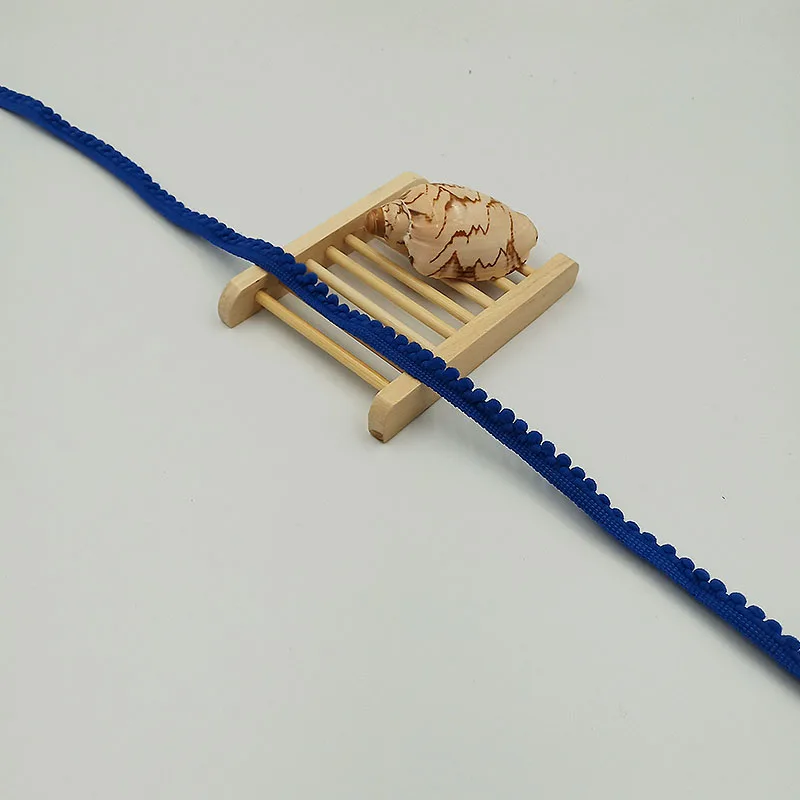 Royal Blue 5 ярдов/партия, помпон, отделка, шар, 11 мм, мини, жемчуг, помпон, лента с бахромой, шитье, кружево, вязаная ткань, ручная работа, аксессуары для рукоделия - Цвет: Royal Blue