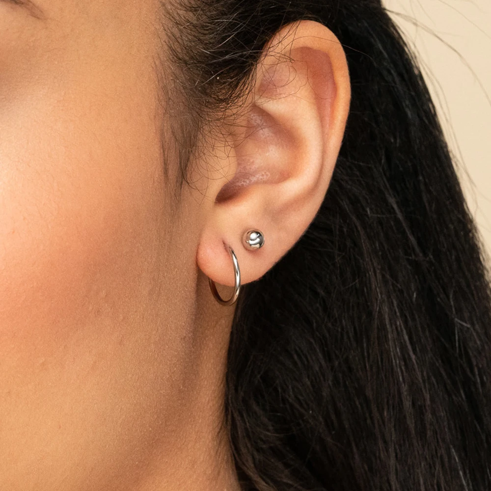 Серьги из нержавеющей стали Visunion 316L корейские Очаровательные Круглые для женщин