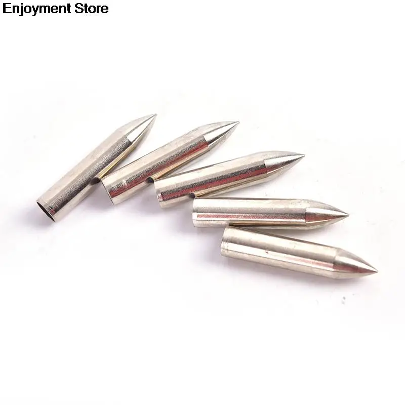 10pcs Archery Arrowhead Tips Thread Carbon Fiber Arrow Compound Bow Target Point Accessories 3cm x 0.6cm | Спорт и развлечения
