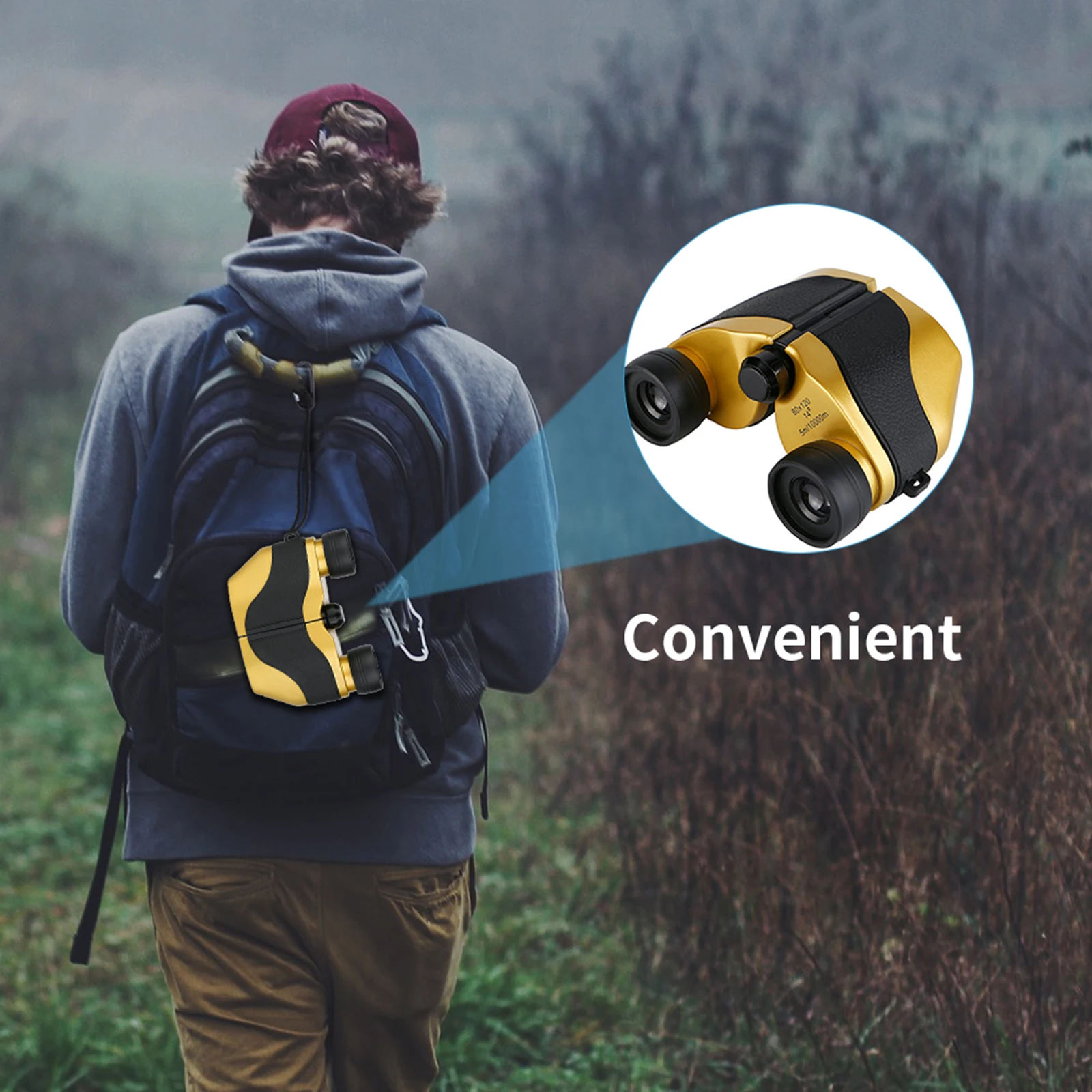 

8x21 Binoculars Mini Telescope Hunting Sports Camping Portable Military Telescope Entertaining Waterproof Compact Binoculars