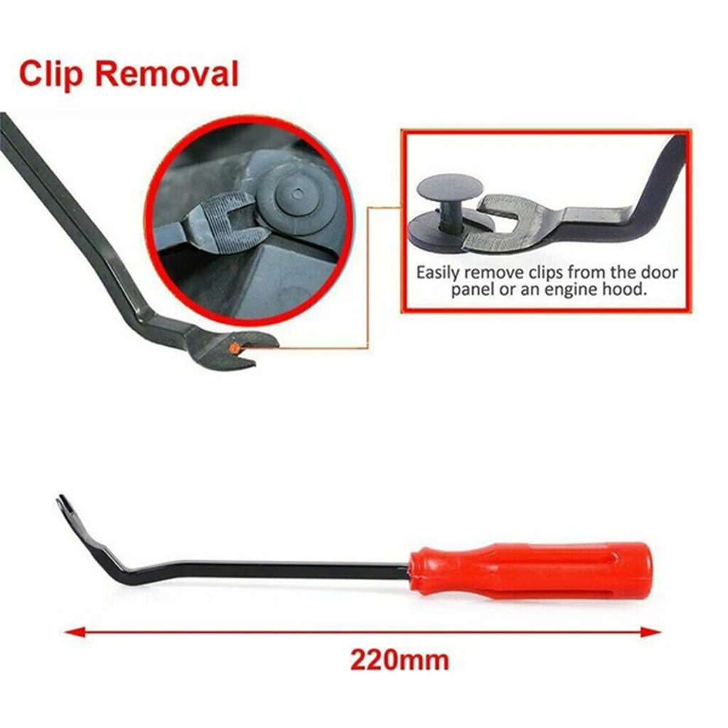 

8.7' Car Door Trim Panel Clip Remover Upholstery Glass Pry Tool 22.5cm
