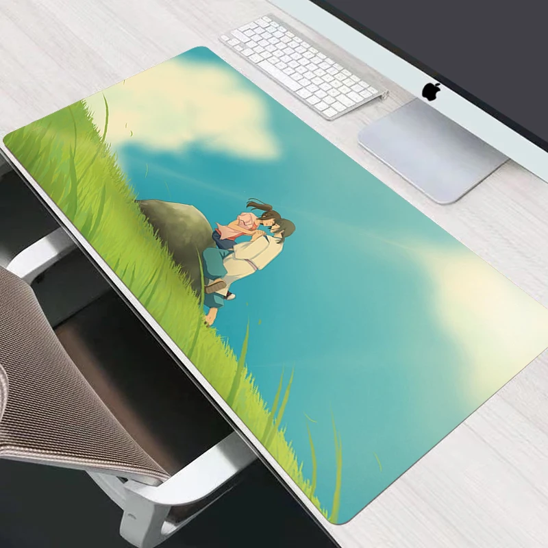 Коврик для мыши с рисунком аниме Totoro Spirited Away милый Настольный коврик геймеров