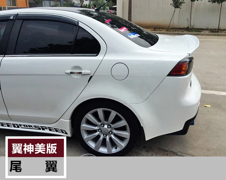 Для Mitsubishi lancer спойлер 2010-2015 высокого качества ABS Материал заднее крыло автомобиля
