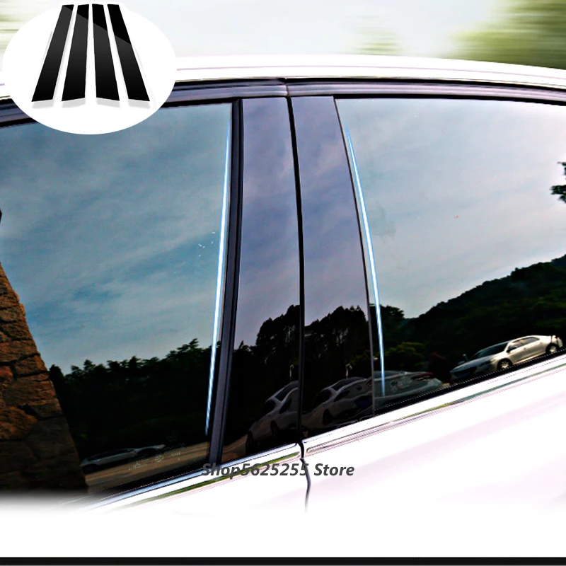 Car Window Center Column Pillar Patch for Mazda 6 GH GG GJ GL 2010 2011 2012 2002-2007 Protector Trim Mirror Sequins Stickers