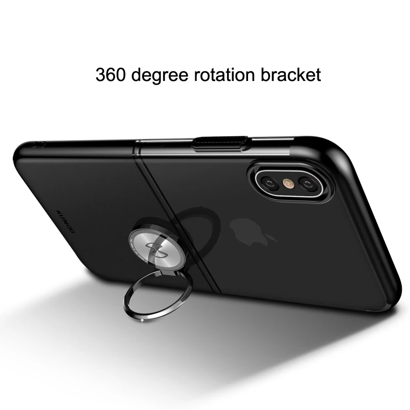 Для iPhone XS Max 6,5 чехол для телефона Xundd кольцо Пряжка держатель Жесткий PC полный защитный чехол для iPhone X/XS 5,8 XR 6,1 чехол Capa