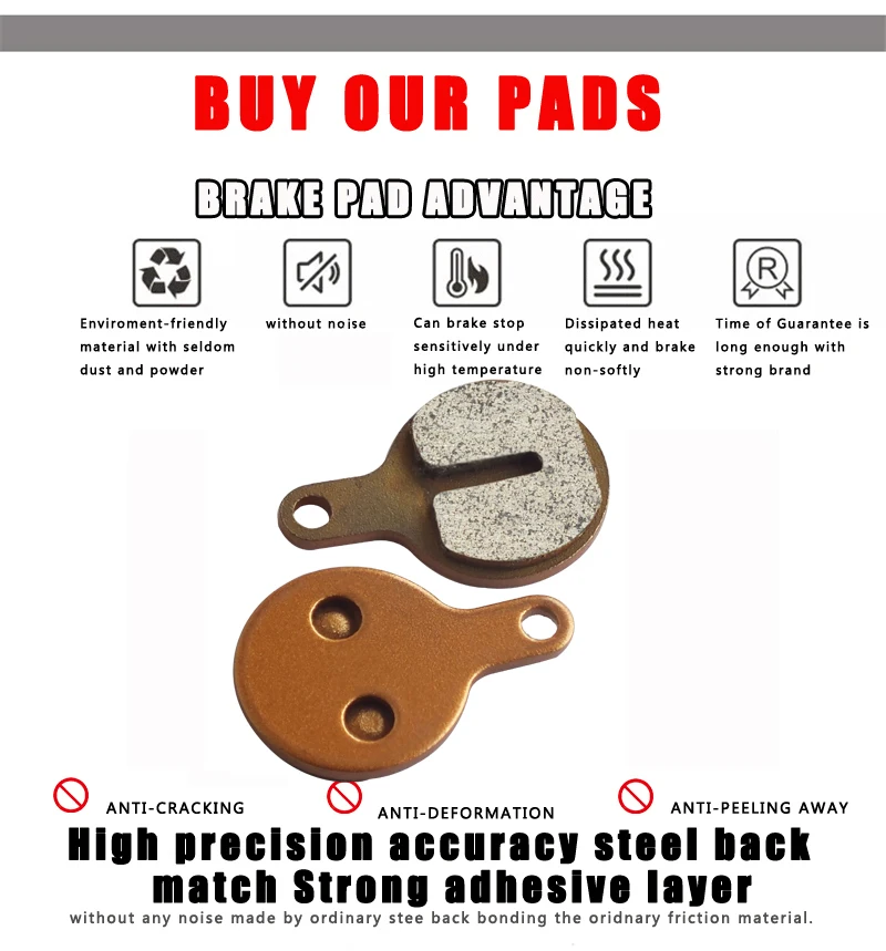 DELT-10 пар спеченных велосипедных дисковых тормозных колодок для NOVELA Lyra L10.11 MD-C500